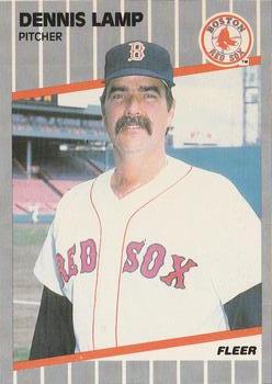 #92 Dennis Lamp - Boston Red Sox - 1989 Fleer Baseball