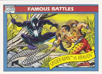 #92 Spider Man vs. Kraven - 1990 Impel Marvel Universe