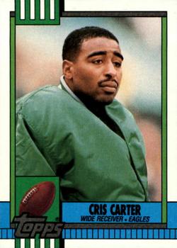 #92 Cris Carter - Philadelphia Eagles - 1990 Topps Football