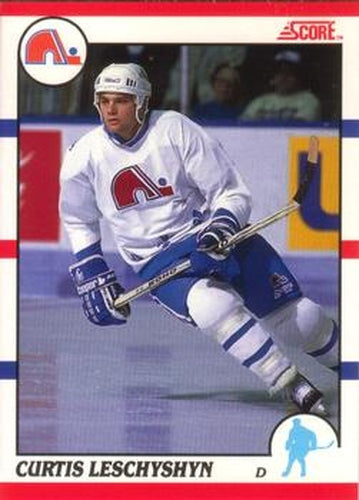 #92 Curtis Leschyshyn - Quebec Nordiques - 1990-91 Score Canadian Hockey