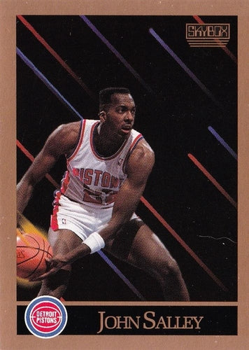 #92 John Salley - Detroit Pistons - 1990-91 SkyBox Basketball