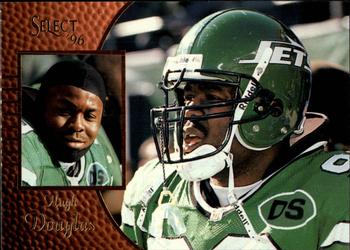 #92 Hugh Douglas - New York Jets - 1996 Select Football