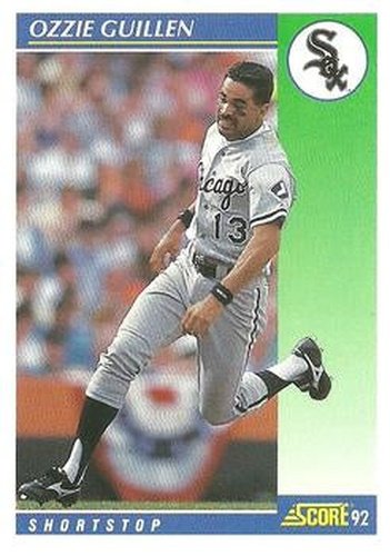 #92 Ozzie Guillen - Chicago White Sox - 1992 Score Baseball