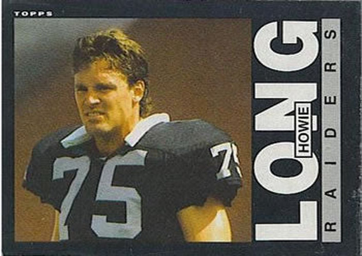#292 Howie Long - Los Angeles Raiders - 1985 Topps Football