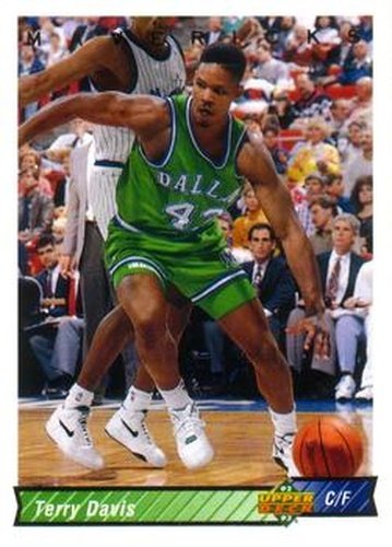 #92 Terry Davis - Dallas Mavericks - 1992-93 Upper Deck Basketball