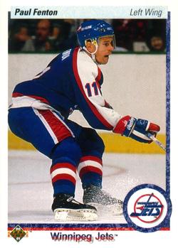 #92 Paul Fenton - Winnipeg Jets - 1990-91 Upper Deck Hockey