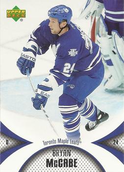 #92 Bryan McCabe - Toronto Maple Leafs - 2006-07 Upper Deck Mini Jersey Hockey