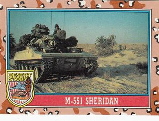 #92 M-551 Sheridan - 1991 Topps Desert Storm