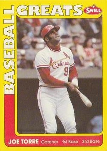 #92 Joe Torre - St. Louis Cardinals - 1991 Swell Baseball Greats