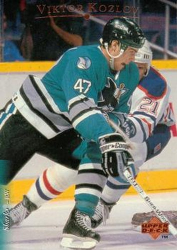 #92 Viktor Kozlov - San Jose Sharks - 1995-96 Upper Deck Hockey