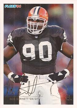 #92 Rob Burnett - Cleveland Browns - 1994 Fleer Football