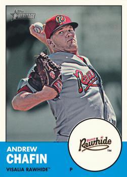 #92 Andrew Chafin - Visalia Rawhide - 2012 Topps Heritage Minor League Baseball