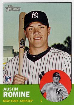 #92 Austin Romine - New York Yankees - 2012 Topps Heritage Baseball