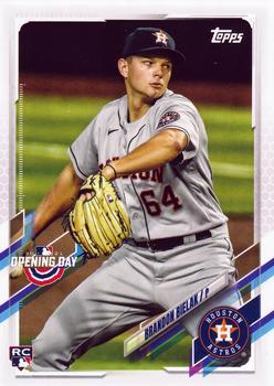 #92 Brandon Bielak - Houston Astros - 2021 Topps Opening Day Baseball