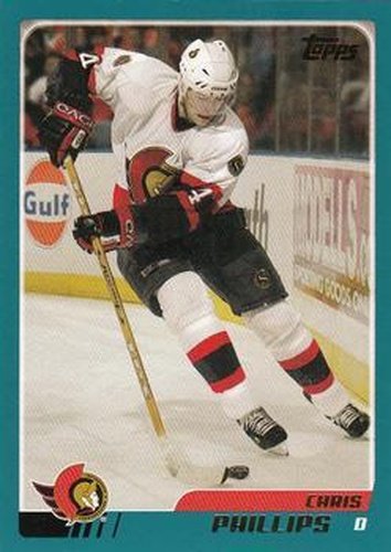 #92 Chris Phillips - Ottawa Senators - 2003-04 Topps Hockey