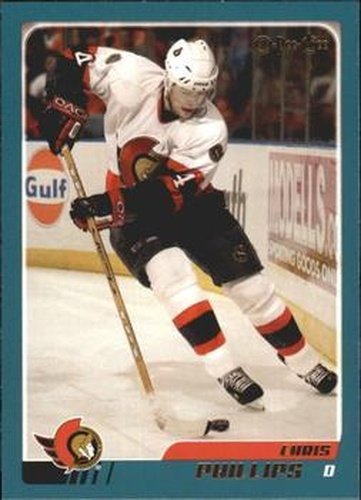 #92 Chris Phillips - Ottawa Senators - 2003-04 O-Pee-Chee Hockey