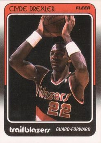 #92 Clyde Drexler - Portland Trail Blazers - 1988-89 Fleer Basketball