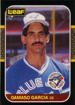 #92 Damaso Garcia - Toronto Blue Jays - 1987 Leaf Baseball