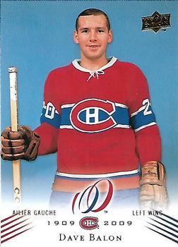#92 Dave Balon - Montreal Canadiens - 2008-09 Upper Deck Montreal Canadiens Centennial Hockey