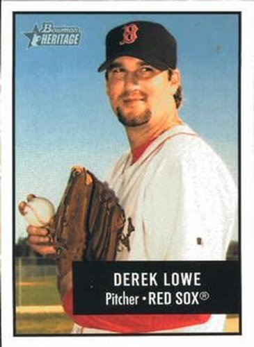 #92 Derek Lowe - Boston Red Sox - 2003 Bowman Heritage Baseball