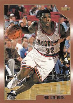 #92 Eric Williams - Denver Nuggets - 1998-99 Topps Basketball