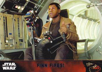 #92 Finn Fires! - 2015 Topps Star Wars The Force Awakens
