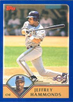 #92 Jeffrey Hammonds - Milwaukee Brewers - 2003 Topps Baseball