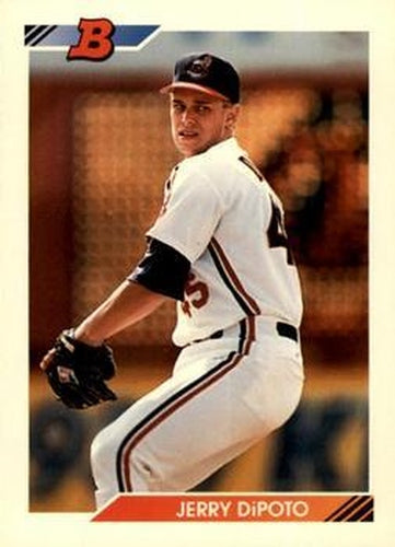 #92 Jerry DiPoto - Cleveland Indians - 1992 Bowman Baseball