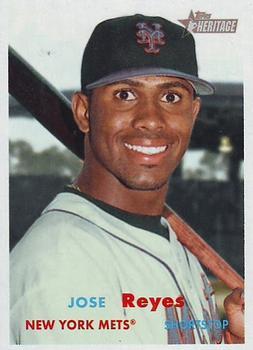 #92 Jose Reyes - New York Mets - 2006 Topps Heritage Baseball