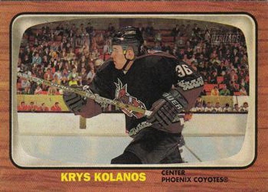 #92 Krystofer Kolanos - Phoenix Coyotes - 2002-03 Topps Heritage Hockey