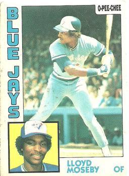 #92 Lloyd Moseby - Toronto Blue Jays - 1984 O-Pee-Chee Baseball