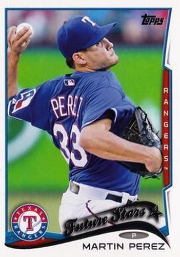 #92 Martin Perez - Texas Rangers - 2014 Topps Baseball