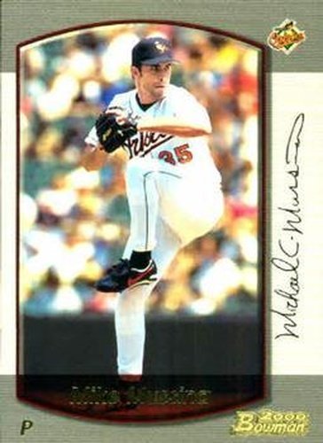 #92 Mike Mussina - Baltimore Orioles - 2000 Bowman Baseball