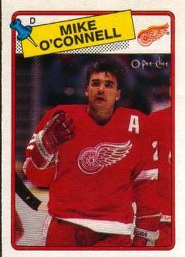 #92 Mike O'Connell - Detroit Red Wings - 1988-89 O-Pee-Chee Hockey