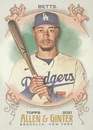 #92 Mookie Betts - Los Angeles Dodgers - 2021 Topps Allen & Ginter Baseball