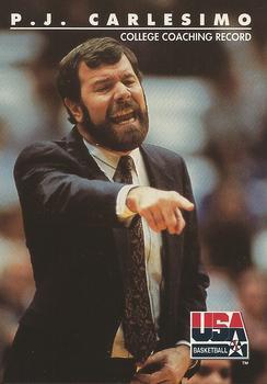 #92 P.J. Carlesimo - USA - 1992 SkyBox USA Basketball
