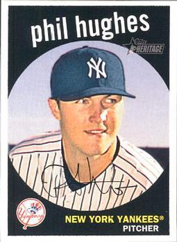 #92 Phil Hughes - New York Yankees - 2008 Topps Heritage Baseball