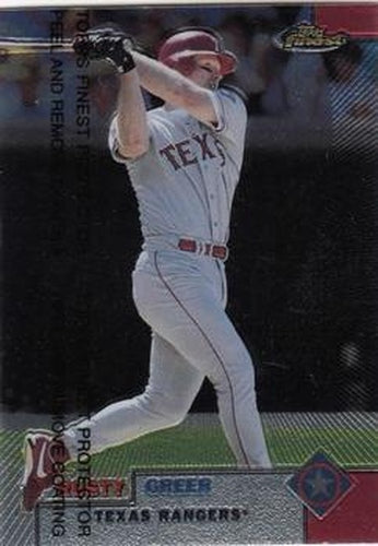 #92 Rusty Greer - Texas Rangers - 1999 Finest Baseball