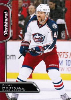 #92 Scott Hartnell - Columbus Blue Jackets - 2016-17 Parkhurst - Red Hockey