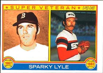 #92 Sparky Lyle - Boston Red Sox / Chicago White Sox - 1983 O-Pee-Chee Baseball