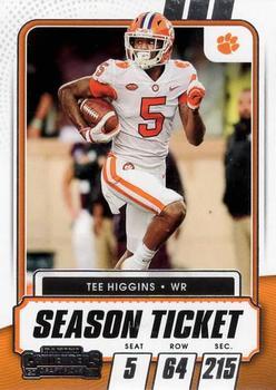 #92 Tee Higgins - Clemson Tigers - 2021 Panini Contenders Draft Picks Football