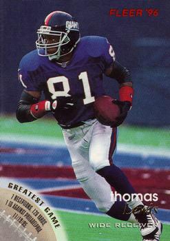 #92 Thomas Lewis - New York Giants - 1996 Fleer Football
