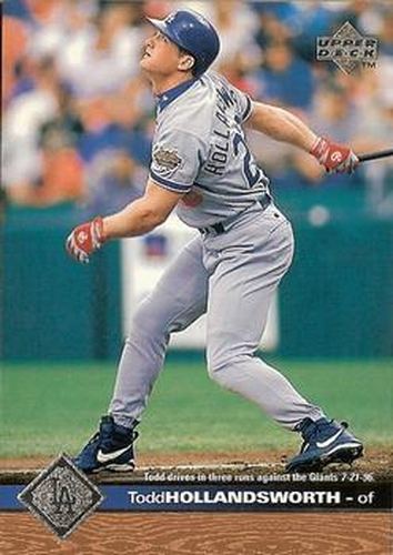 #92 Todd Hollandsworth - Los Angeles Dodgers - 1997 Upper Deck Baseball