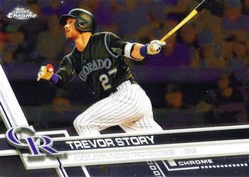 #92 Trevor Story - Colorado Rockies - 2017 Topps Chrome Baseball