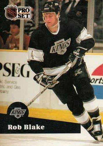 #92 Rob Blake - 1991-92 Pro Set Hockey