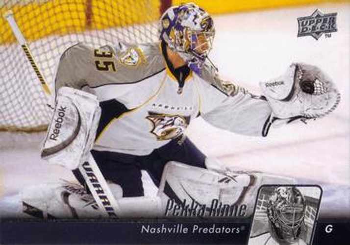 #92 Pekka Rinne - Nashville Predators - 2010-11 Upper Deck Hockey