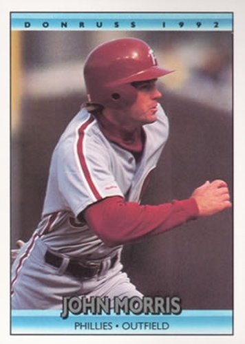 #92 John Morris - Philadelphia Phillies - 1992 Donruss Baseball