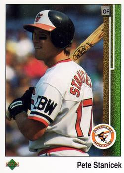 #592 Pete Stanicek - Baltimore Orioles - 1989 Upper Deck Baseball