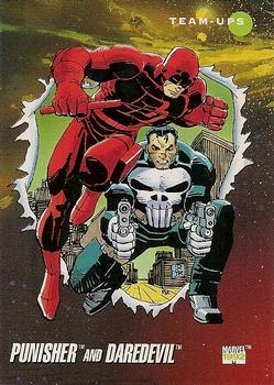 #92 Punisher and Daredevil - 1992 Impel Marvel Universe