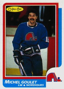 #92 Michel Goulet - Quebec Nordiques - 1986-87 O-Pee-Chee Hockey